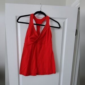 Red Lululemon Yoga Top